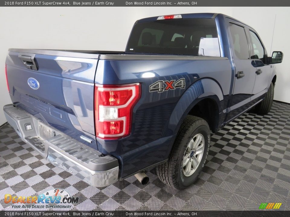 2018 Ford F150 XLT SuperCrew 4x4 Blue Jeans / Earth Gray Photo #14