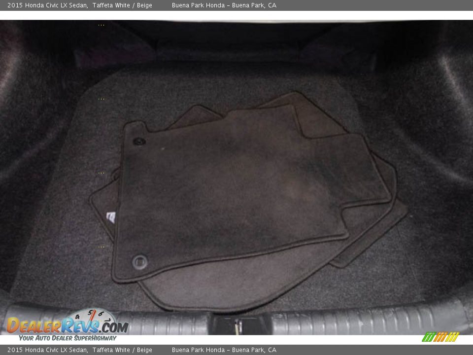 2015 Honda Civic LX Sedan Taffeta White / Beige Photo #18