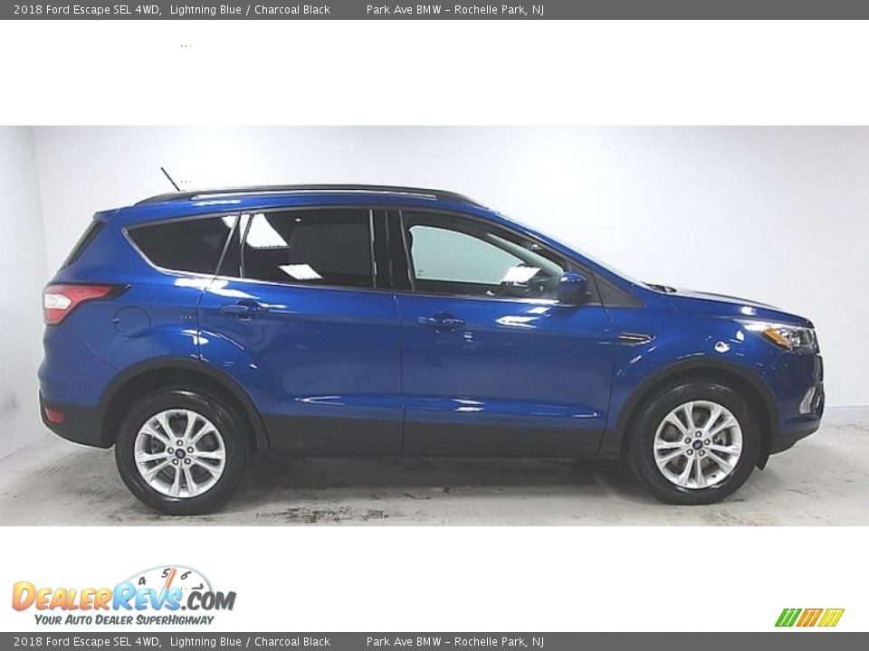 2018 Ford Escape SEL 4WD Lightning Blue / Charcoal Black Photo #6