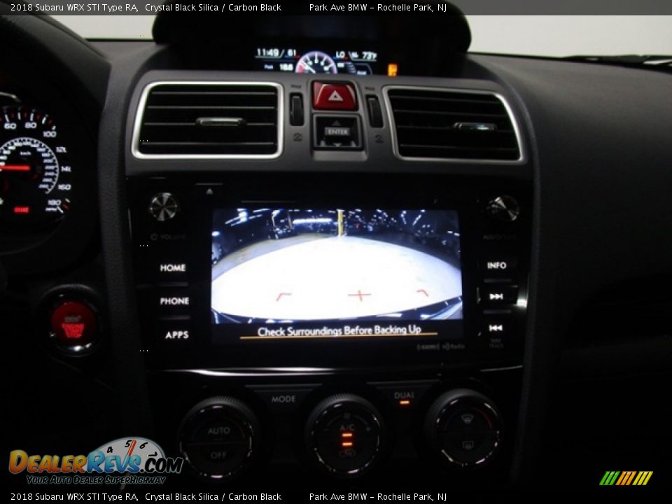 Controls of 2018 Subaru WRX STI Type RA Photo #25