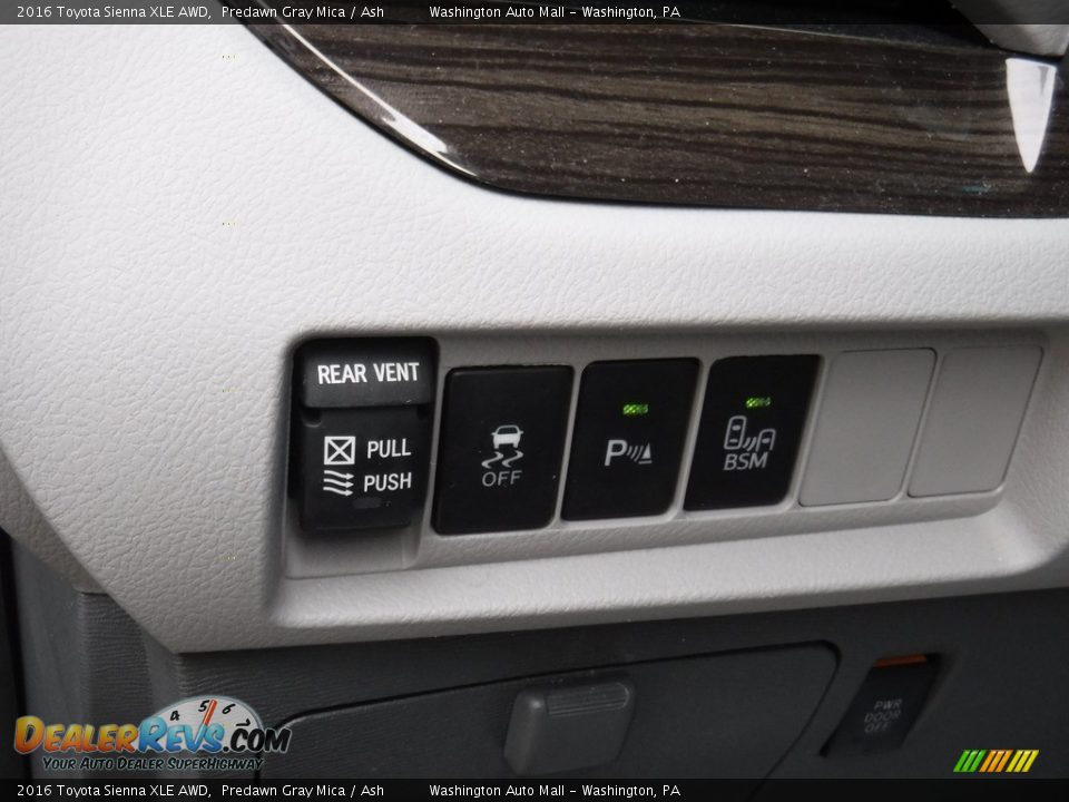 2016 Toyota Sienna XLE AWD Predawn Gray Mica / Ash Photo #14