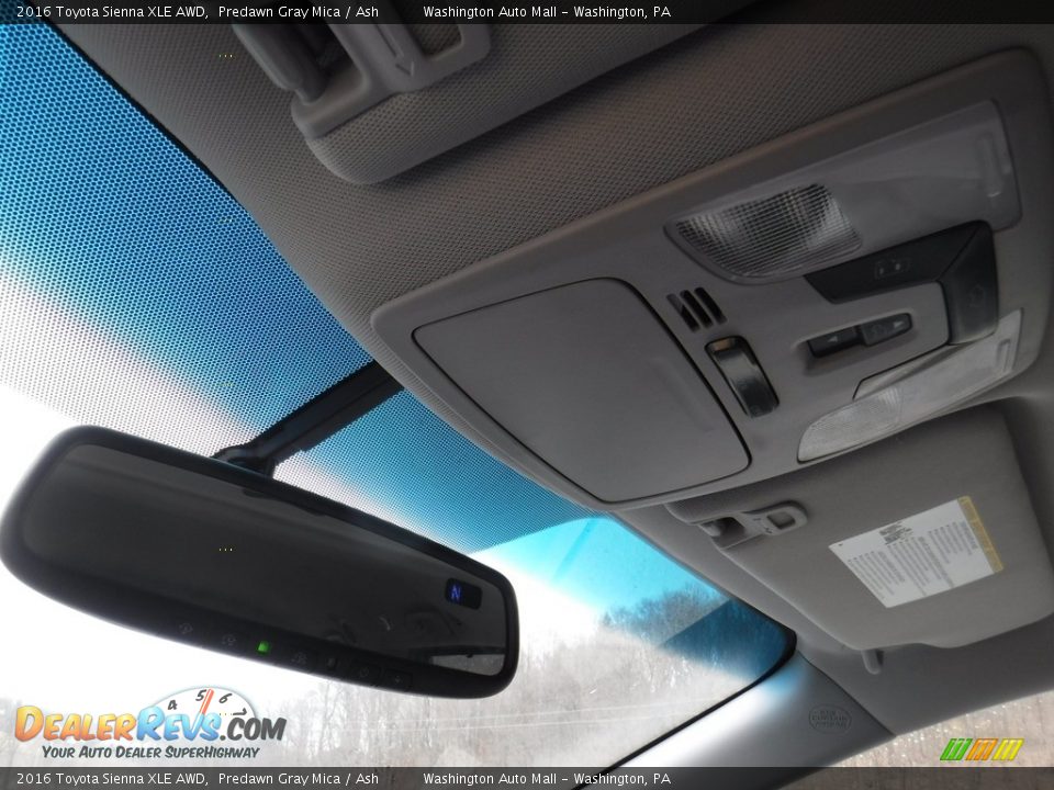 2016 Toyota Sienna XLE AWD Predawn Gray Mica / Ash Photo #20