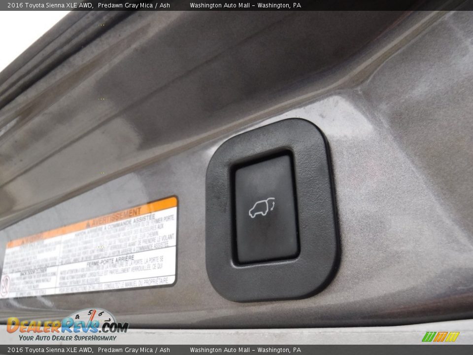 2016 Toyota Sienna XLE AWD Predawn Gray Mica / Ash Photo #27