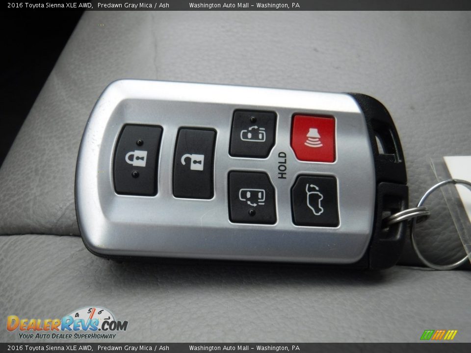 2016 Toyota Sienna XLE AWD Predawn Gray Mica / Ash Photo #28