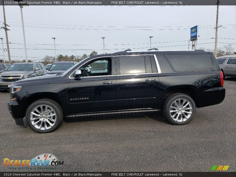 2019 Chevrolet Suburban Premier 4WD Black / Jet Black/Mahogany Photo #3
