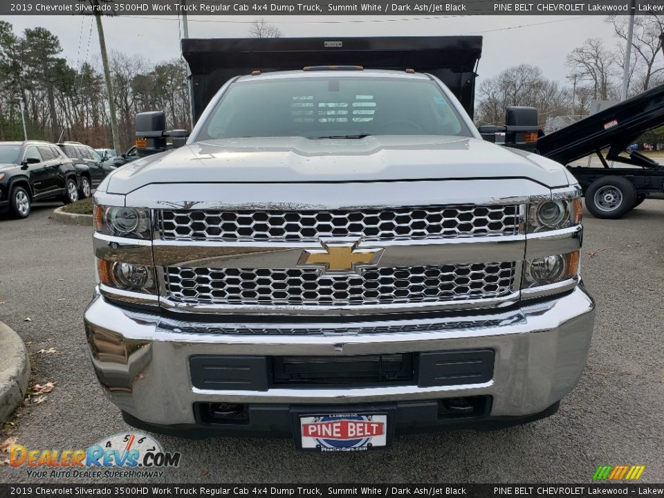2019 Chevrolet Silverado 3500HD Work Truck Regular Cab 4x4 Dump Truck Summit White / Dark Ash/Jet Black Photo #2