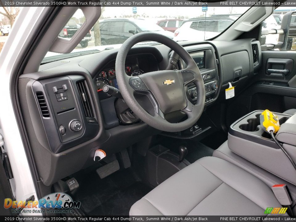2019 Chevrolet Silverado 3500HD Work Truck Regular Cab 4x4 Dump Truck Summit White / Dark Ash/Jet Black Photo #7