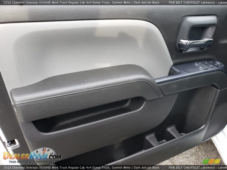 2019 Chevrolet Silverado 3500HD Work Truck Regular Cab 4x4 Dump Truck Summit White / Dark Ash/Jet Black Photo #8