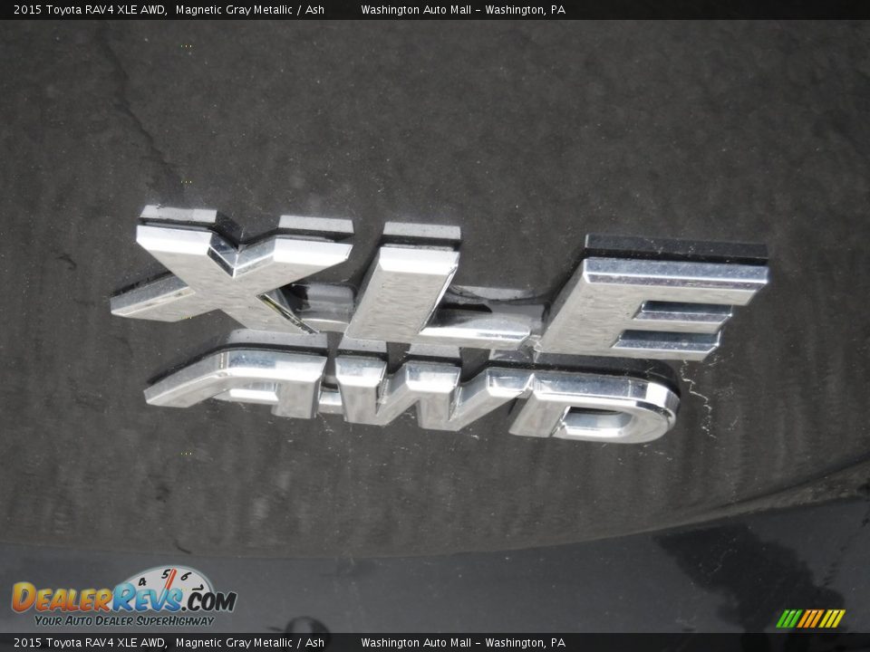 2015 Toyota RAV4 XLE AWD Magnetic Gray Metallic / Ash Photo #10