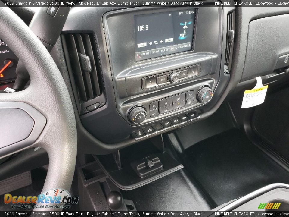 2019 Chevrolet Silverado 3500HD Work Truck Regular Cab 4x4 Dump Truck Summit White / Dark Ash/Jet Black Photo #9