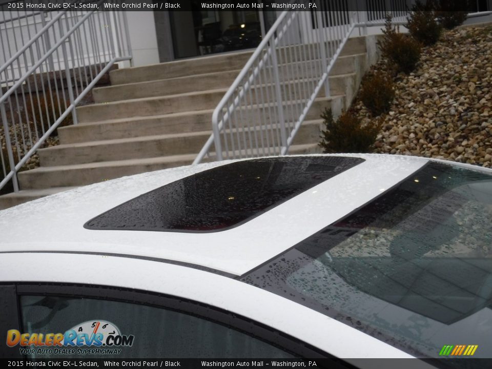 2015 Honda Civic EX-L Sedan White Orchid Pearl / Black Photo #3