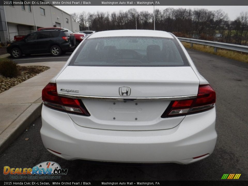 2015 Honda Civic EX-L Sedan White Orchid Pearl / Black Photo #8