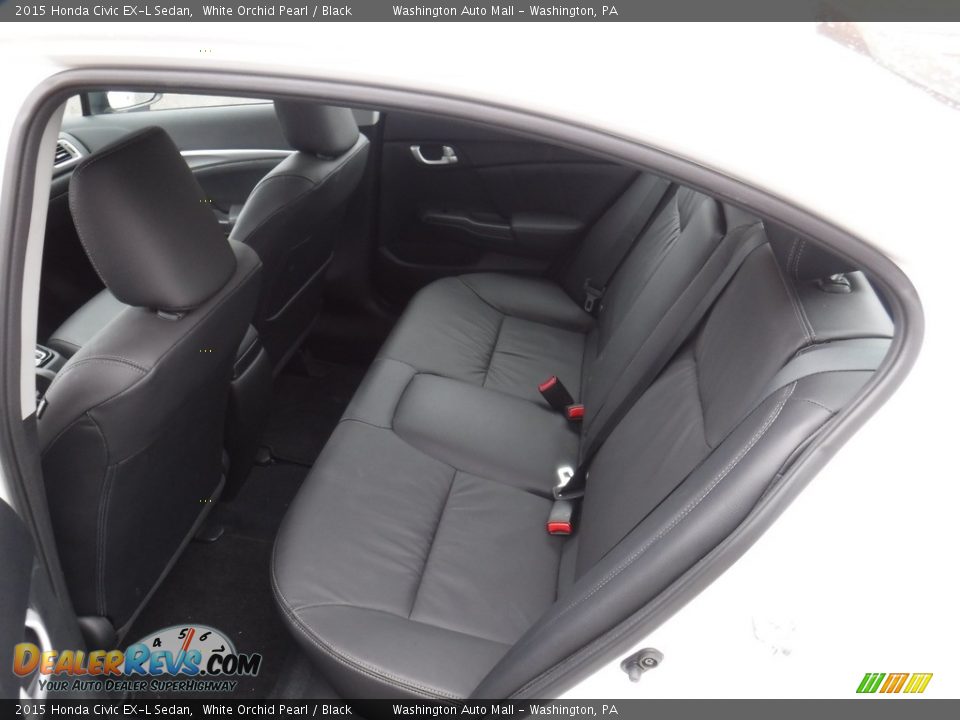 2015 Honda Civic EX-L Sedan White Orchid Pearl / Black Photo #21