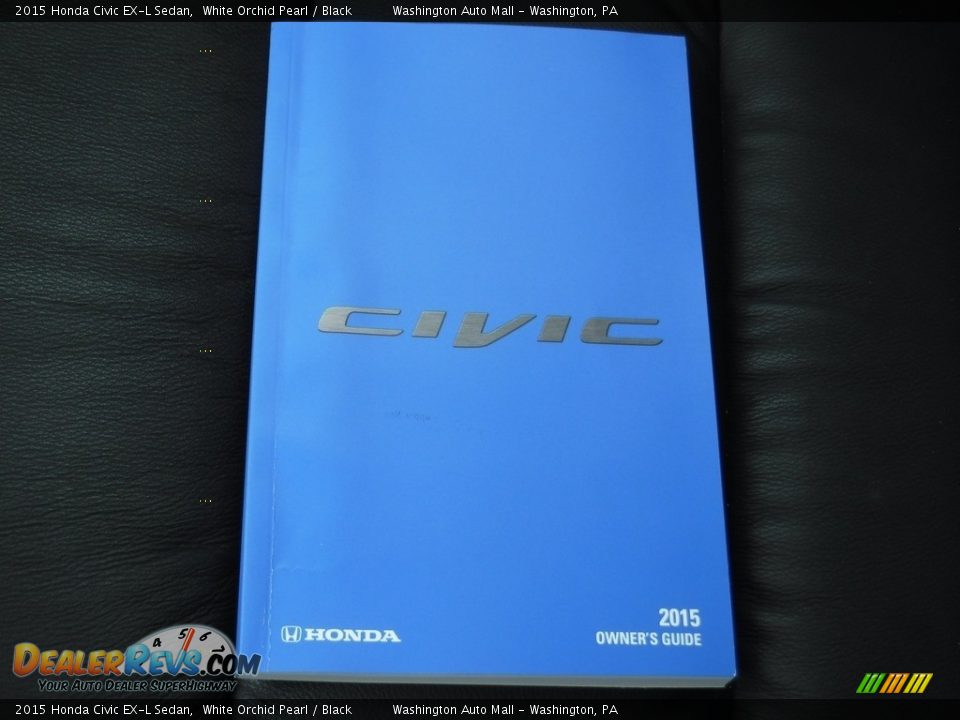 2015 Honda Civic EX-L Sedan White Orchid Pearl / Black Photo #22