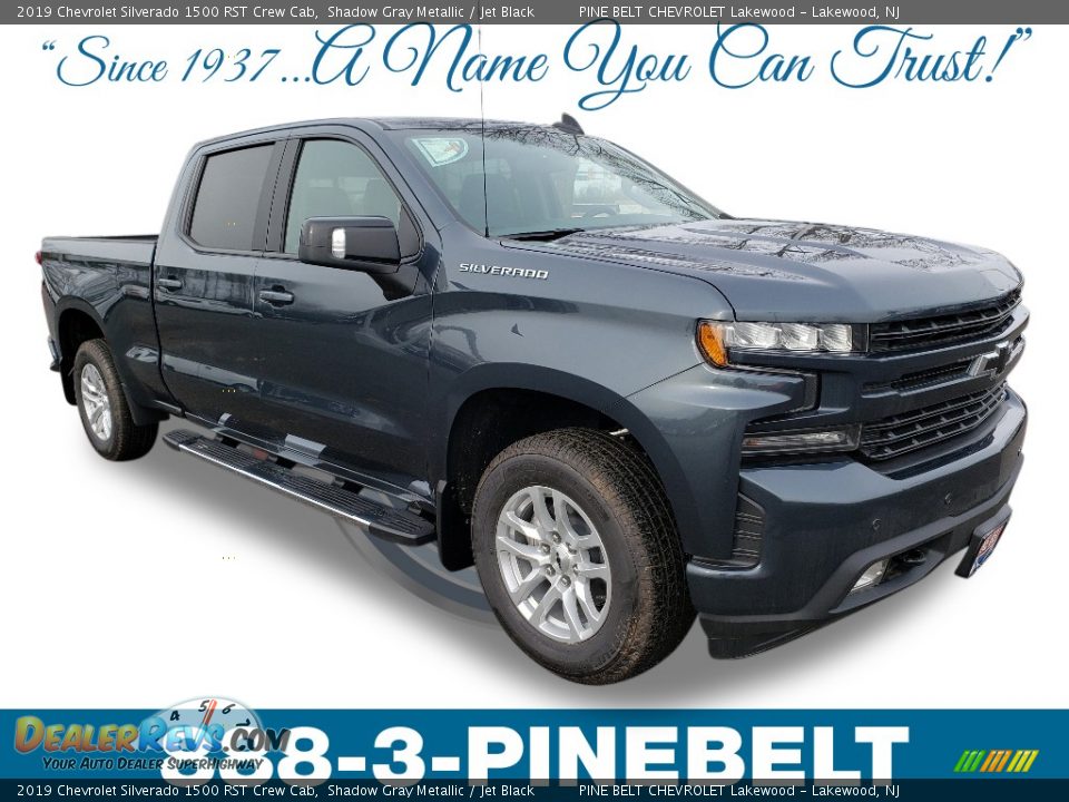2019 Chevrolet Silverado 1500 RST Crew Cab Shadow Gray Metallic / Jet Black Photo #1