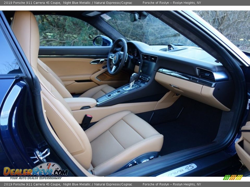 Natural Espresso/Cognac Interior - 2019 Porsche 911 Carrera 4S Coupe Photo #12