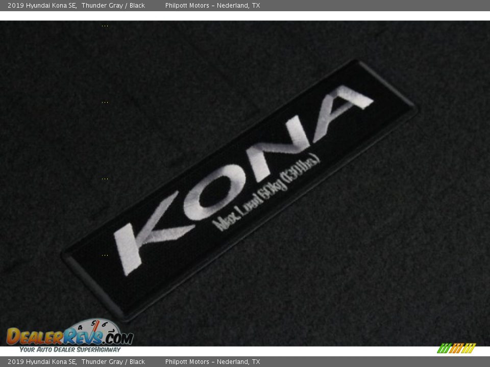 2019 Hyundai Kona SE Thunder Gray / Black Photo #26