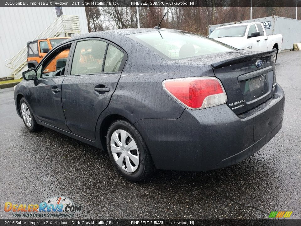 2016 Subaru Impreza 2.0i 4-door Dark Gray Metallic / Black Photo #2