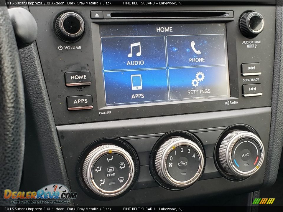 2016 Subaru Impreza 2.0i 4-door Dark Gray Metallic / Black Photo #4