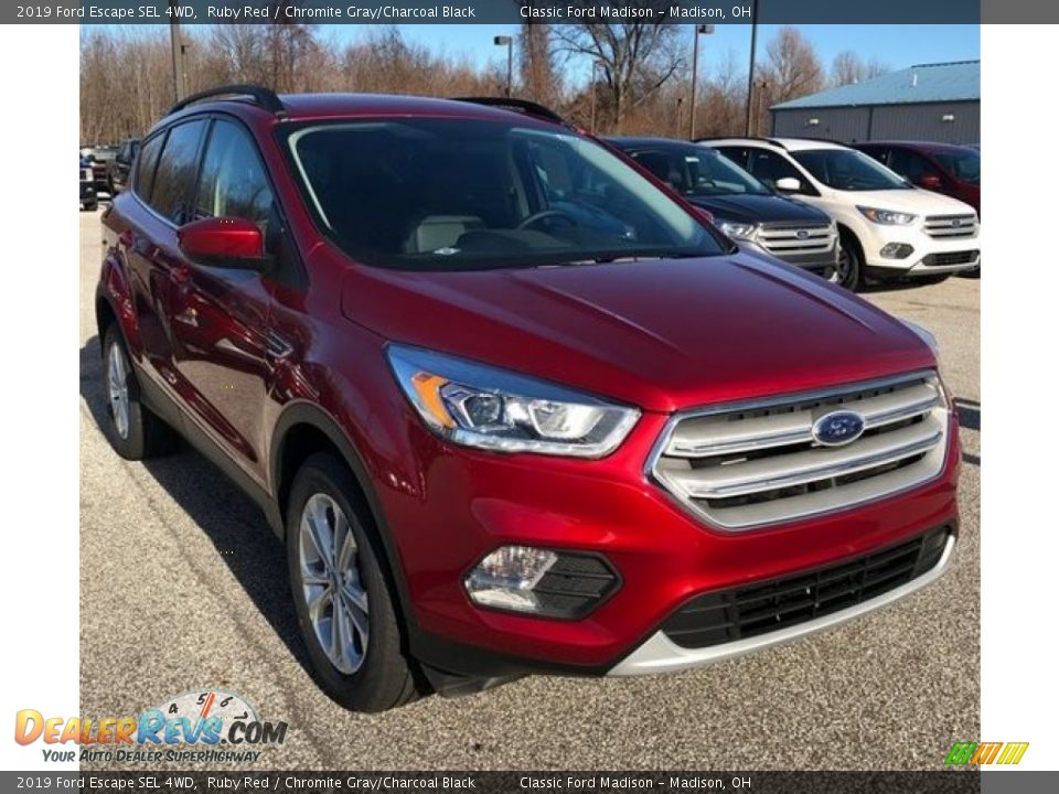 2019 Ford Escape SEL 4WD Ruby Red / Chromite Gray/Charcoal Black Photo #1