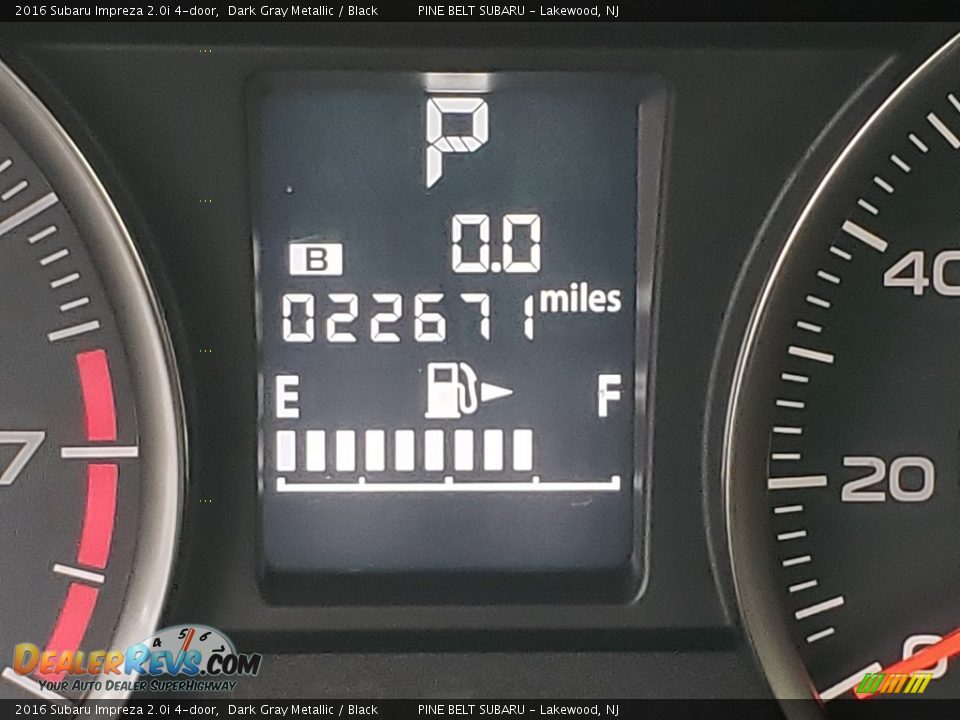 2016 Subaru Impreza 2.0i 4-door Dark Gray Metallic / Black Photo #5