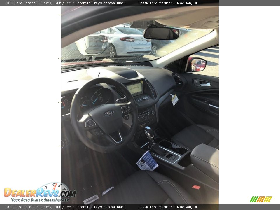 2019 Ford Escape SEL 4WD Ruby Red / Chromite Gray/Charcoal Black Photo #3