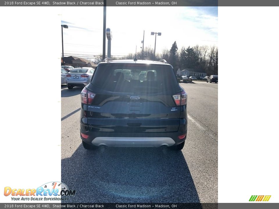 2018 Ford Escape SE 4WD Shadow Black / Charcoal Black Photo #3