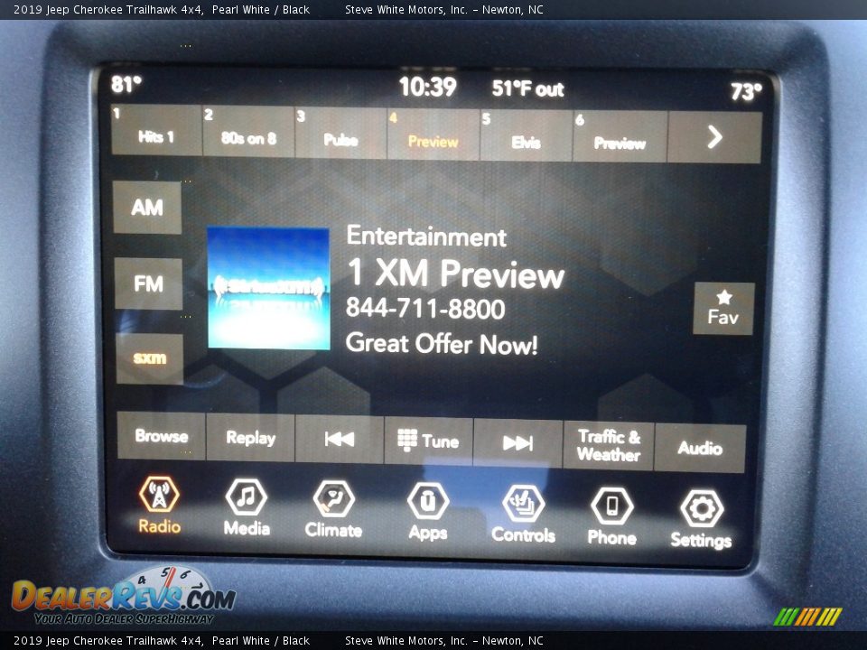 2019 Jeep Cherokee Trailhawk 4x4 Pearl White / Black Photo #22