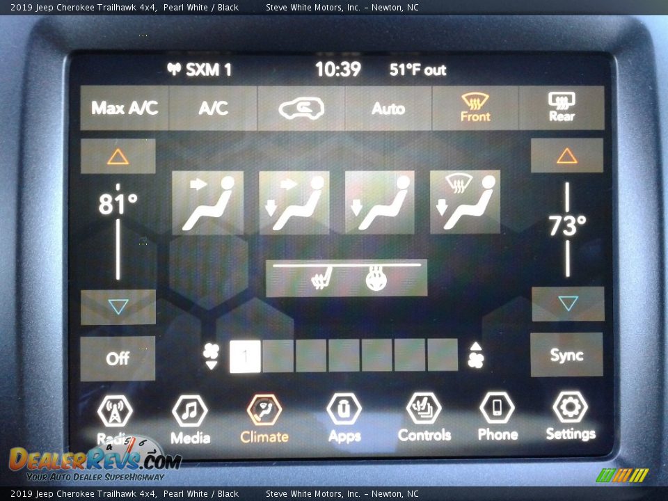 2019 Jeep Cherokee Trailhawk 4x4 Pearl White / Black Photo #24