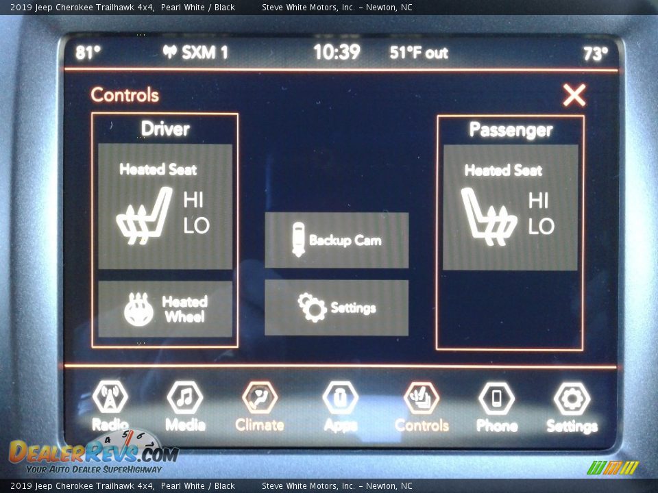 2019 Jeep Cherokee Trailhawk 4x4 Pearl White / Black Photo #25