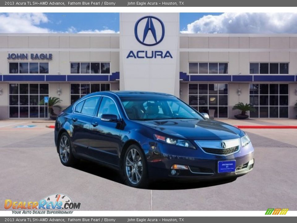 2013 Acura TL SH-AWD Advance Fathom Blue Pearl / Ebony Photo #1