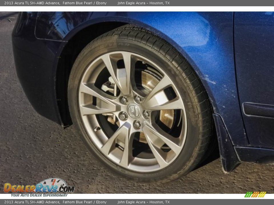 2013 Acura TL SH-AWD Advance Fathom Blue Pearl / Ebony Photo #11