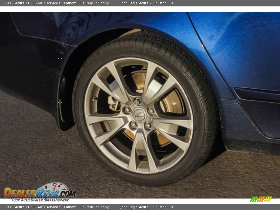 2013 Acura TL SH-AWD Advance Fathom Blue Pearl / Ebony Photo #13