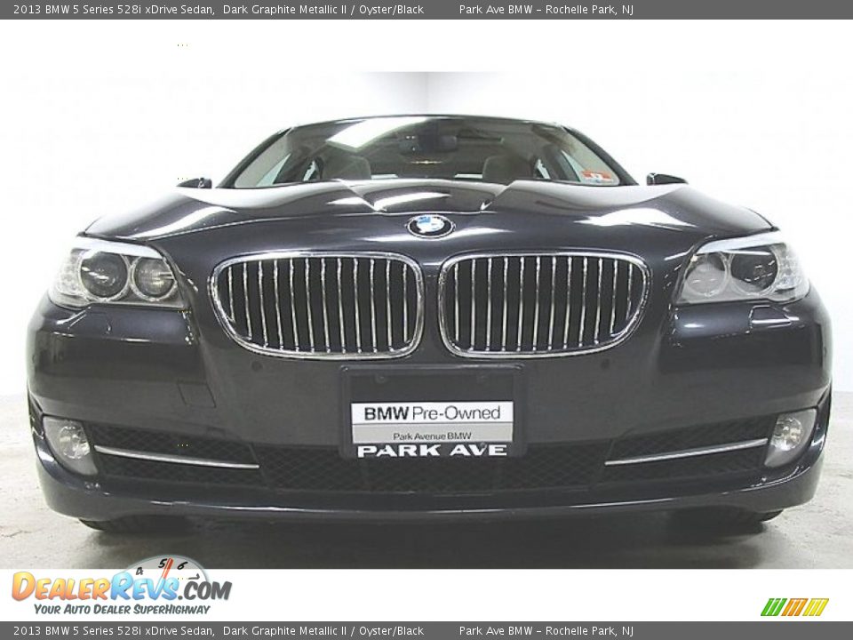2013 BMW 5 Series 528i xDrive Sedan Dark Graphite Metallic II / Oyster/Black Photo #6