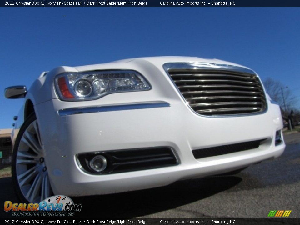 2012 Chrysler 300 C Ivory Tri-Coat Pearl / Dark Frost Beige/Light Frost Beige Photo #1