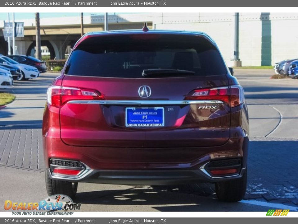 2016 Acura RDX Basque Red Pearl II / Parchment Photo #6