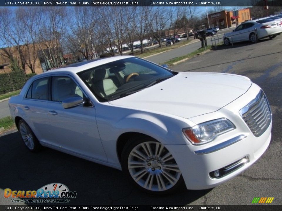 2012 Chrysler 300 C Ivory Tri-Coat Pearl / Dark Frost Beige/Light Frost Beige Photo #3