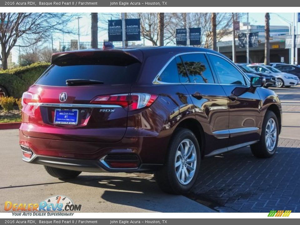 2016 Acura RDX Basque Red Pearl II / Parchment Photo #7