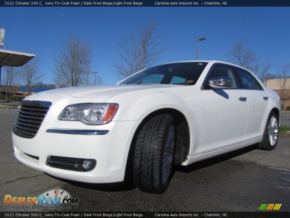 2012 Chrysler 300 C Ivory Tri-Coat Pearl / Dark Frost Beige/Light Frost Beige Photo #6