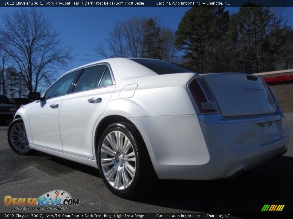 2012 Chrysler 300 C Ivory Tri-Coat Pearl / Dark Frost Beige/Light Frost Beige Photo #8