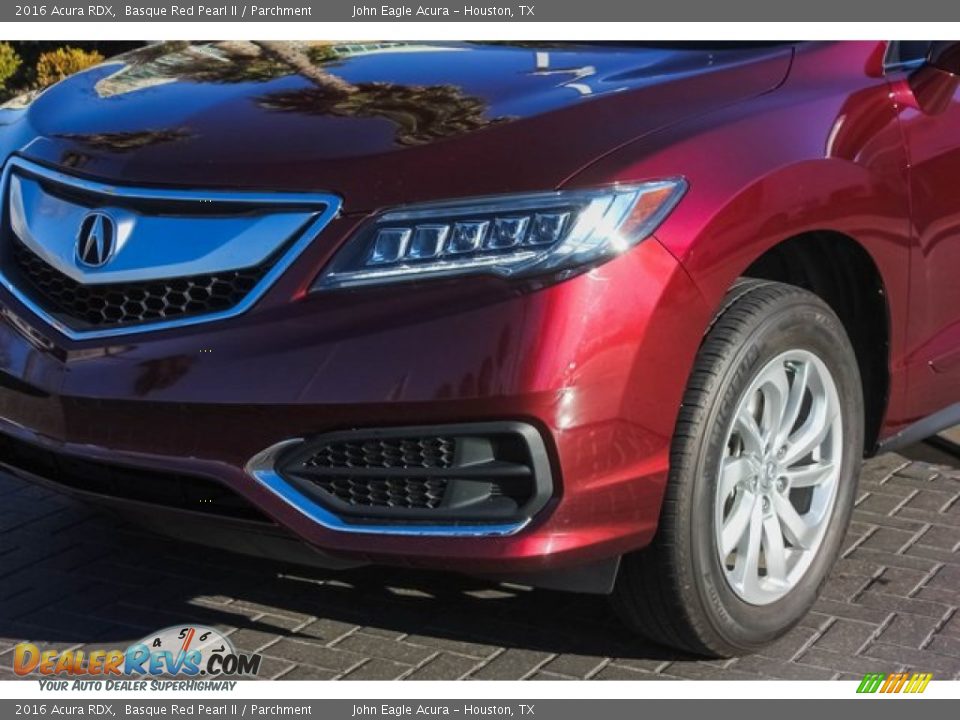 2016 Acura RDX Basque Red Pearl II / Parchment Photo #11