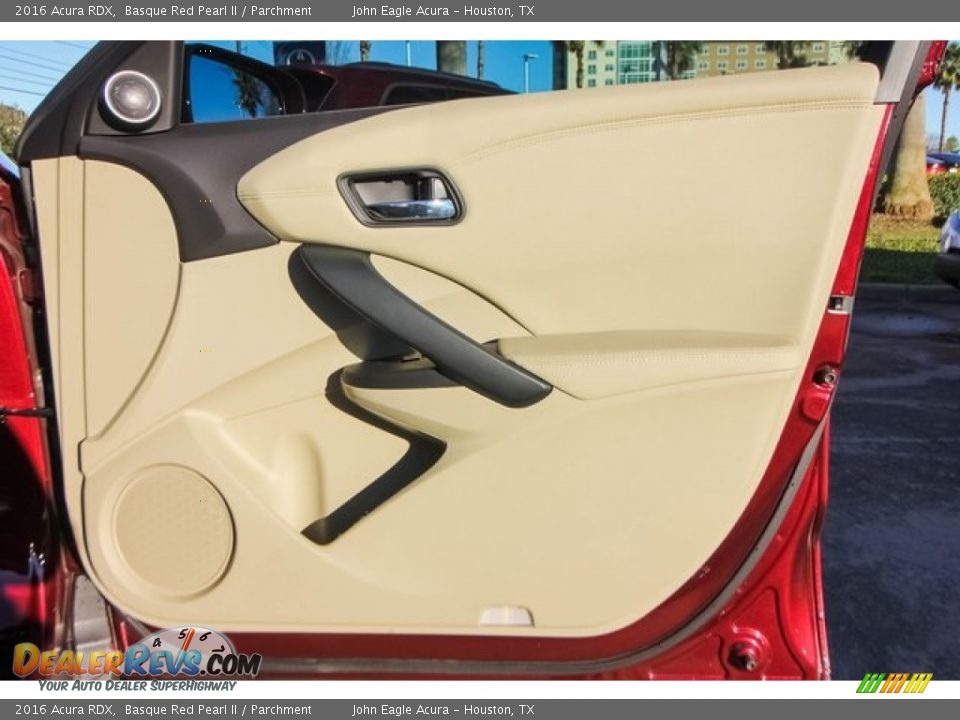 2016 Acura RDX Basque Red Pearl II / Parchment Photo #26