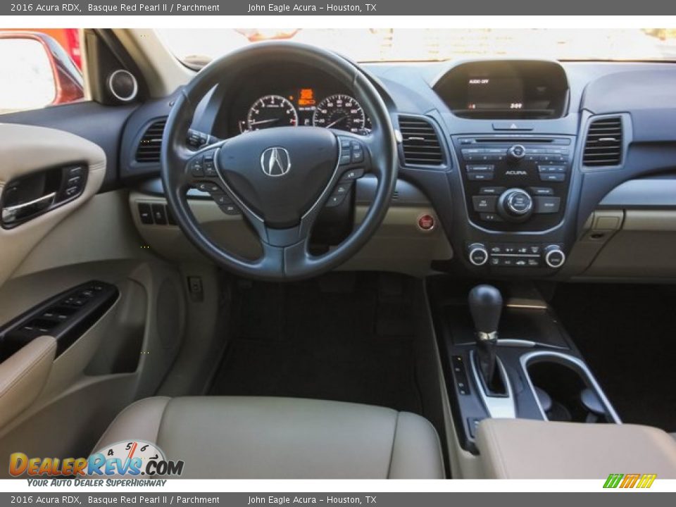 2016 Acura RDX Basque Red Pearl II / Parchment Photo #28