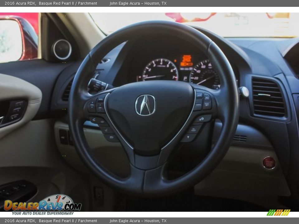 2016 Acura RDX Basque Red Pearl II / Parchment Photo #29