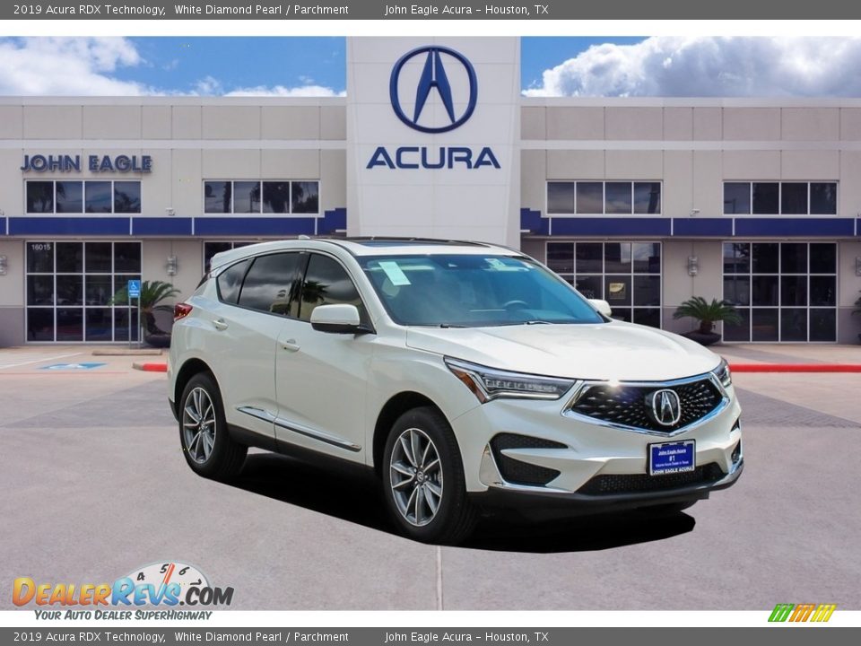 2019 Acura RDX Technology White Diamond Pearl / Parchment Photo #1