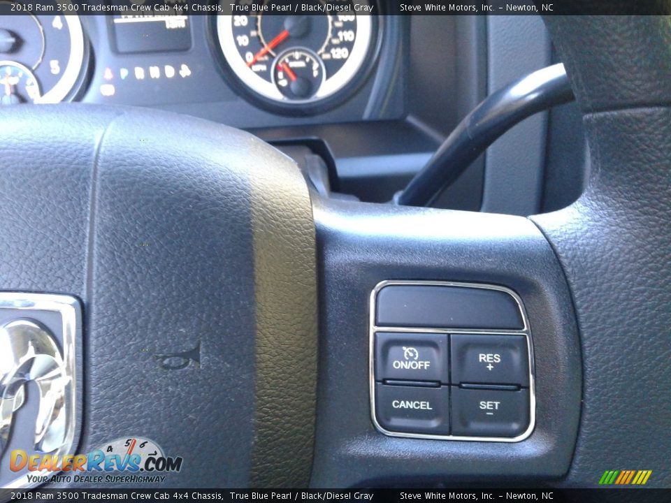 2018 Ram 3500 Tradesman Crew Cab 4x4 Chassis True Blue Pearl / Black/Diesel Gray Photo #18