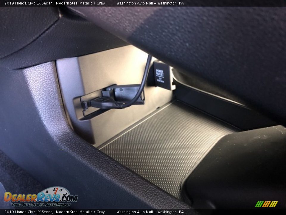 2019 Honda Civic LX Sedan Modern Steel Metallic / Gray Photo #20