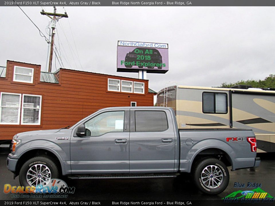 2019 Ford F150 XLT SuperCrew 4x4 Abyss Gray / Black Photo #2