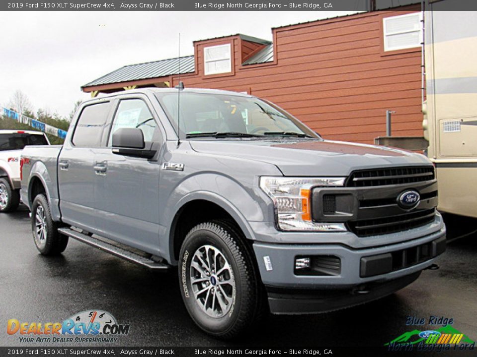 2019 Ford F150 XLT SuperCrew 4x4 Abyss Gray / Black Photo #7