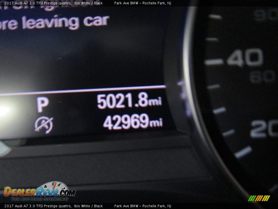 2017 Audi A7 3.0 TFSI Prestige quattro Ibis White / Black Photo #22